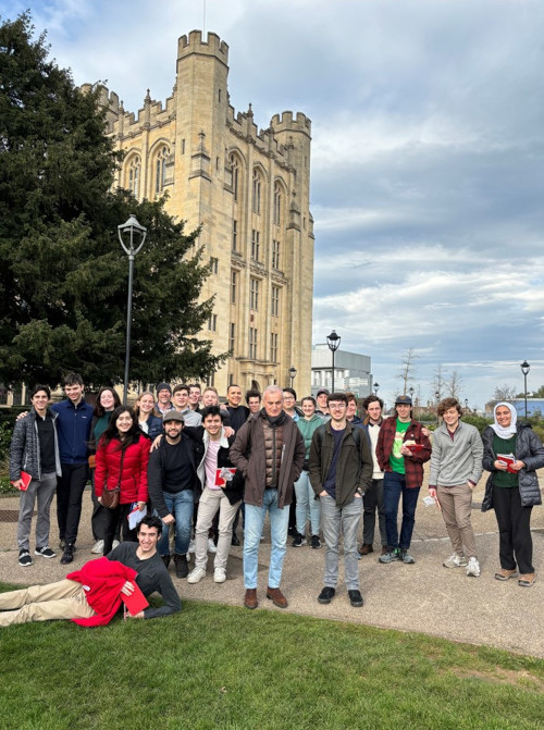 Students from Lafayette College, USA, visit the Bristol Hub for Gambling Harms Research